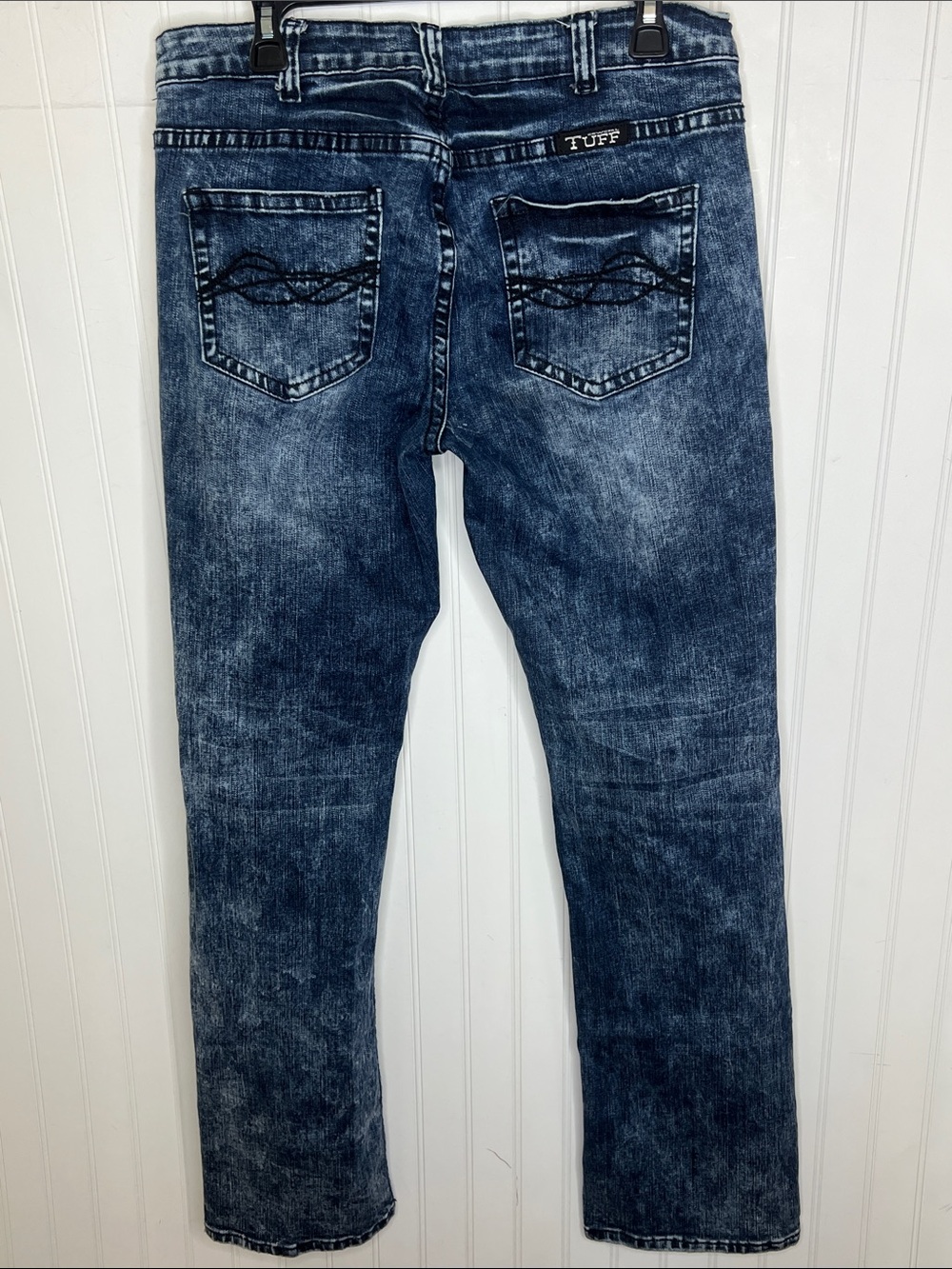 Cowgirl Tuff Serape Soul Dark Wash Straight Jeans Size 32X35 - Picture 5 of 14